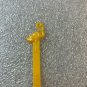Continental Airlines Flight to Florida Flamino Yellow SWIZZLE STICK Vintage L-10