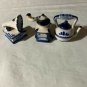 Miniature Vintage Coffee Mill Grinder ~Teapot~Phonograph Korea 1 1/2" High M424*