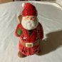 Ceramic Tea Light Santa Candleholder, HMK Hallmark  7 1/4" Tall