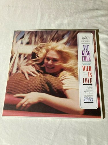 NAT KING COLE Wild Is Love Banner w Booklet MONO WAK-1392  Vinyl VG+ *
