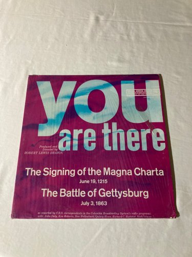 You Are There Historical Reenactment Magna Charta-Gettysburg LP~Vinyl VG++