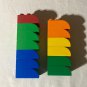 13 Lego Duplo 2 x 3 Bricks Curved Top 2302 Blocks Assorted Colors Building L-22