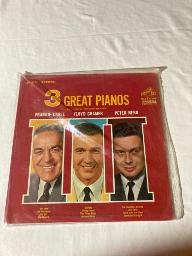 Frankie Carle Floyd Cramer Peter Nero - 3 Great Pianos LSP 2721 LP~ Vinyl NM *