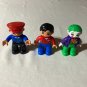 Lego Duplo Replacement Figures Clown,Policeman,Boy L-43