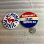Humphrey Muskie 1968 President 2 Lot Pinback Button B-126 *