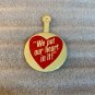 Mr. Donut World's Best Coffee Lapel Tab Button 1964 B-127 *