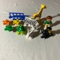 Lego Duplo Animal Figures 11 Lot Zoo Farm Giraffe Turtle Zebra Zookeeper L-25
