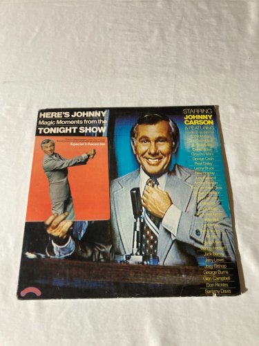 Johnny Carson Here's Johnny Tonight Show Moments w/Poster LP~Vinyl NM- *