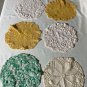 Vintage Doilies lot of 6 Round Hand Crocheted T-9