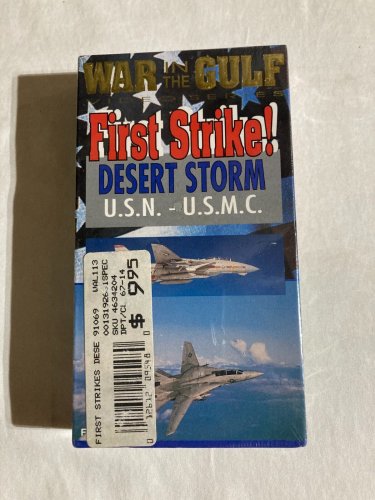 War In The Gulf First Strike! U.S.N.-U.S.M.C. Operation Desert Storm VHS New