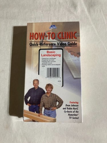 How-To-Clinic Basic Landscaping Dean Johnson Hartl Hometime VHS New-Sealed