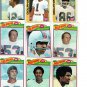 Topps Football Cards Gaints-Dolphins 1976,77,78,79 LOT OF 15~L-50