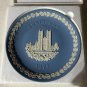 WEDGWOOD JASPERWARE Blue Westminster Abbey CHRISTMAS 1977 PLATE