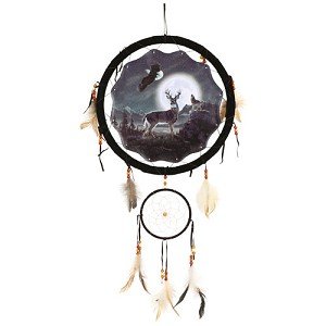 Deer Eagle Wolf Dream Catcher