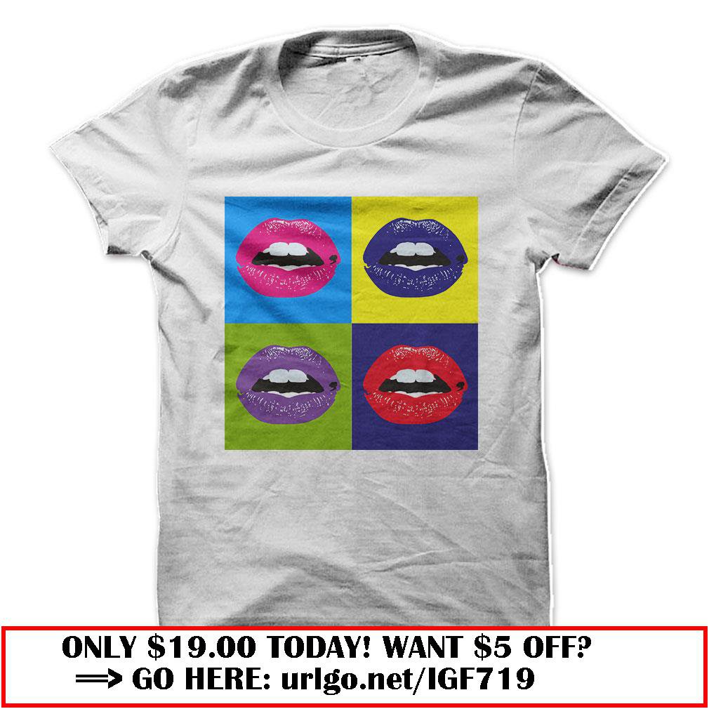 pop art lips