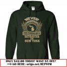 never underestimate the power of a detroiter in new york t-shirt