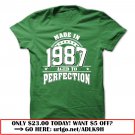 made in 1987  -aged to perfection