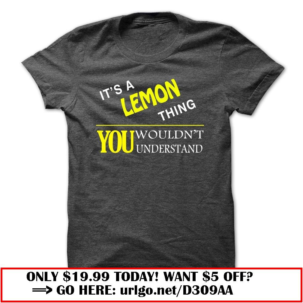 it is a lemon thing