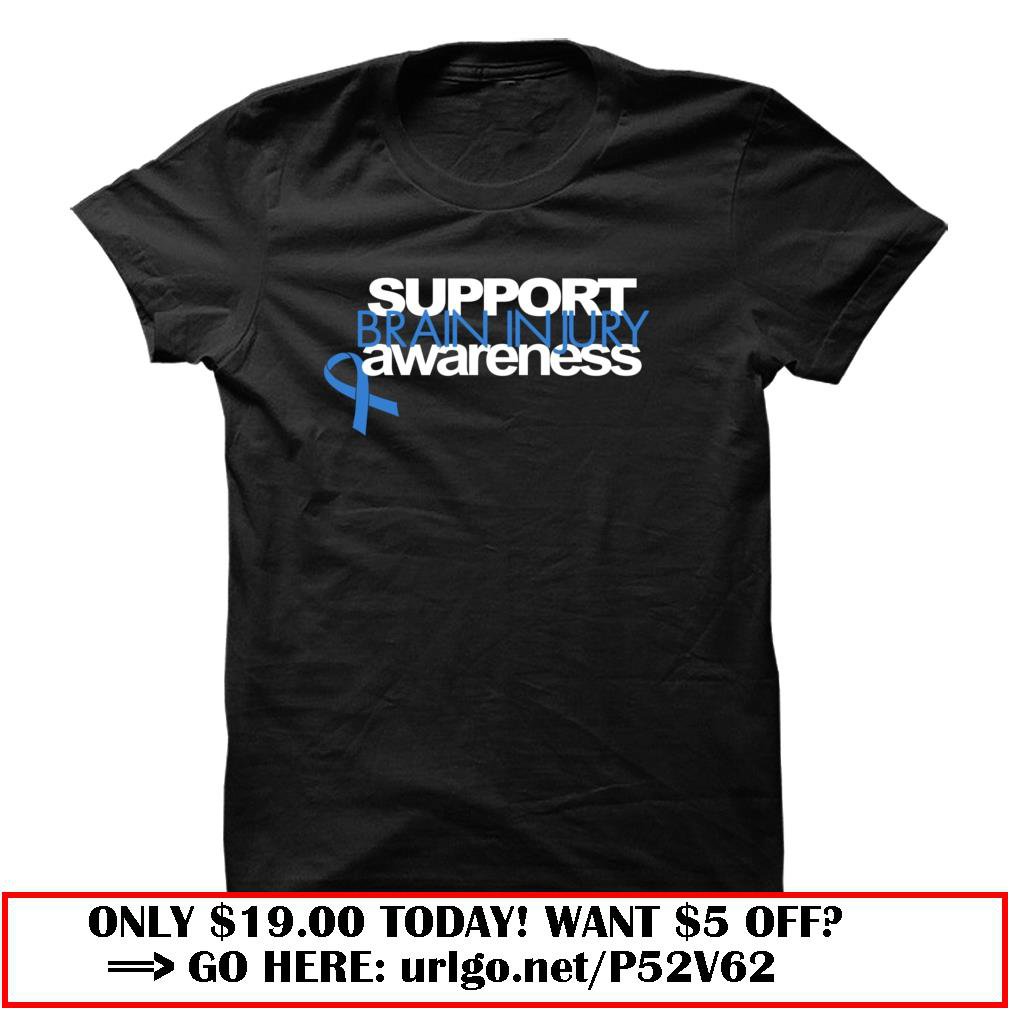 support brain injury awareness tee