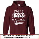 made in 1970  -45 years of being awesome