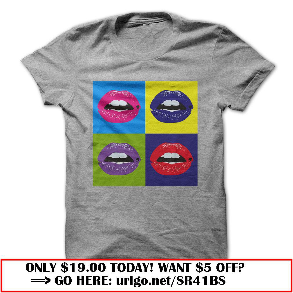 pop art lips