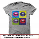 pop art lips