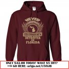 never underestimate the power of a detroiter in florida tee