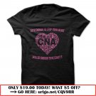 cute enough to stop your heart  -pink cna black tshirt