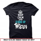 keep calm and stand up speak out tee