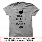 keep calm and hairy on black