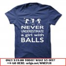 a girl with a balls