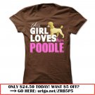 this girl love her poodle