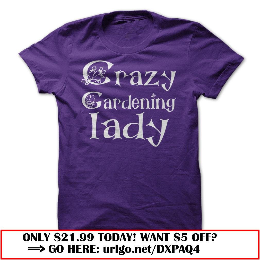 crazy gardening lady