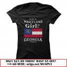 just a maryland girl in a georgia world  -flag