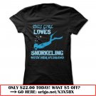this girl loves snorkeling with her husband