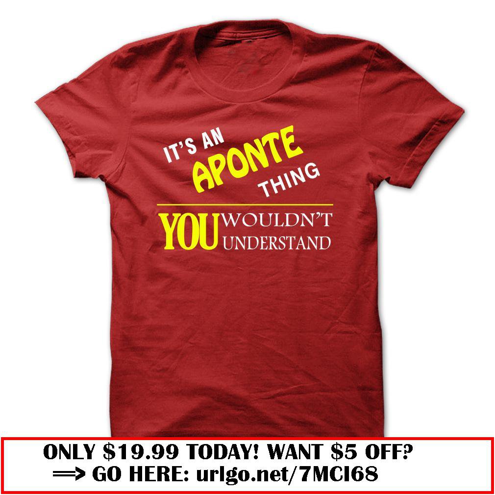 it is an aponte thing