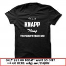 its a knapp thing you wouldnt understand