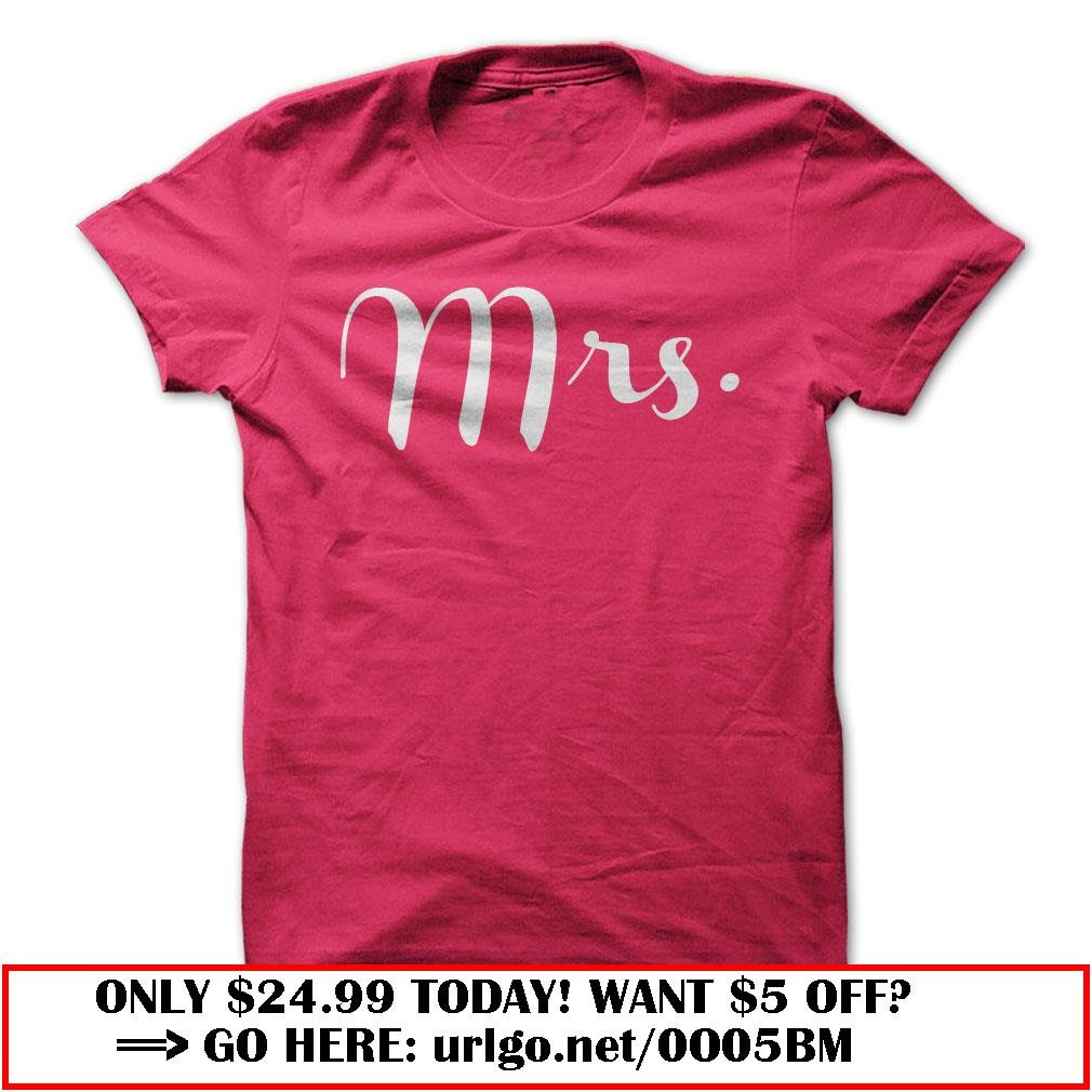 mrs wedding shirt for new brides