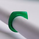 Green Vinyl Record Ring