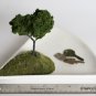 Triangle trinket tray with hill and tree