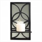 Wrought-Iron Mirror Candle Shelf