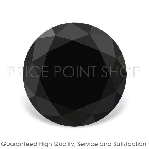 0.07 ctw, 2.49 mm Size, Jet Black Color, A - A Quality, Round Cut Loose Diamonds