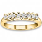 0.24 ctw 14k Yellow Gold H-I Color SI2-SI3 Clarity Natural Round Diamond Wedding Bands