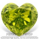 0.28 ctw, 4.20 mm x 3.84 mm, Lime Color, VVS1 Clarity, Heart Shape Loose Diamonds