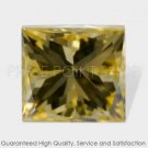 0.11 ctw, 2.45 x 2.30 mm, Canary Yellow, VS-1 Clarity, Princess Cut Real Diamonds