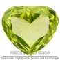 0.18 ctw, 4.37 x 3.85 mm, Lime Yellow, VVS1 Clarity, Heart Shape Loose Diamonds