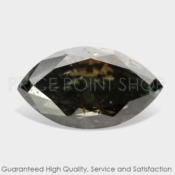 1.29 ctw, 9.14 x 5.20 mm, Gray Color, SI2 Clarity, Marquise Cut Natural Diamonds