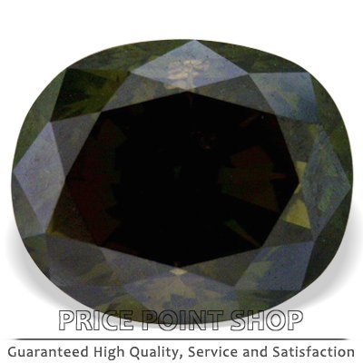 1.02 ctw, 6.28 x 5.26 mm, Kiwi Green Color, SI2 Clarity, Oval Cut Loose Diamonds