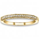 0.17 ctw 14k Yellow Gold H-I Color SI2-SI3 Clarity Natural Round Diamonds Wedding Bands