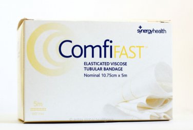 COMFIFAST ELASTICATED TUBULAR BANDAGE 10.75CM X 5M YELLOW LINES CE